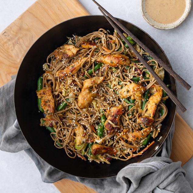 Chicken with Sesame Soba Noodles