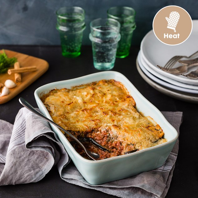 Beef Moussaka with Salad 