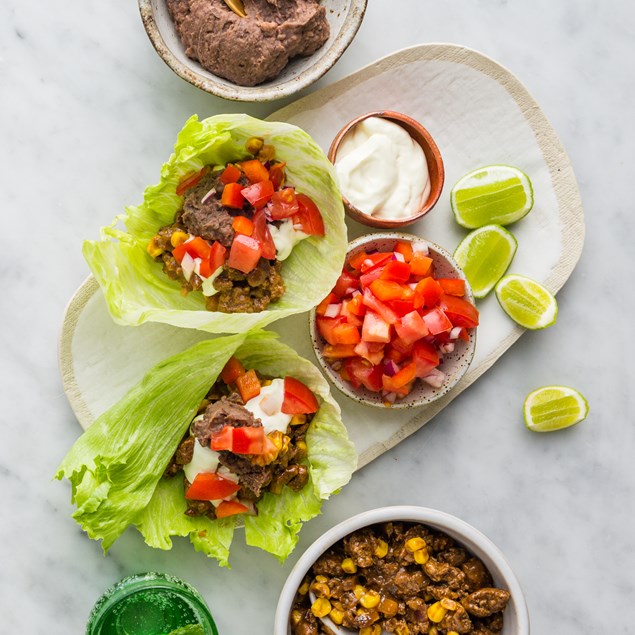 Mexican Chilli Beef Bowl with Refried Beans