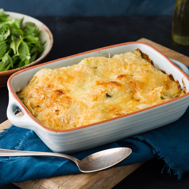 Chicken Potato Gratin With Buttered Peas My Food Bag