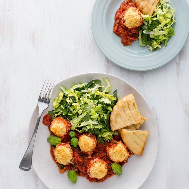 Ricotta Cheese Dumplings in Tomato and Vegetable Sauce