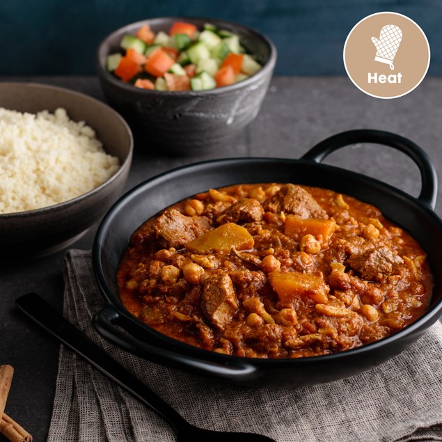 Lamb and Pumpkin Tagine with Couscous and Yoghurt 