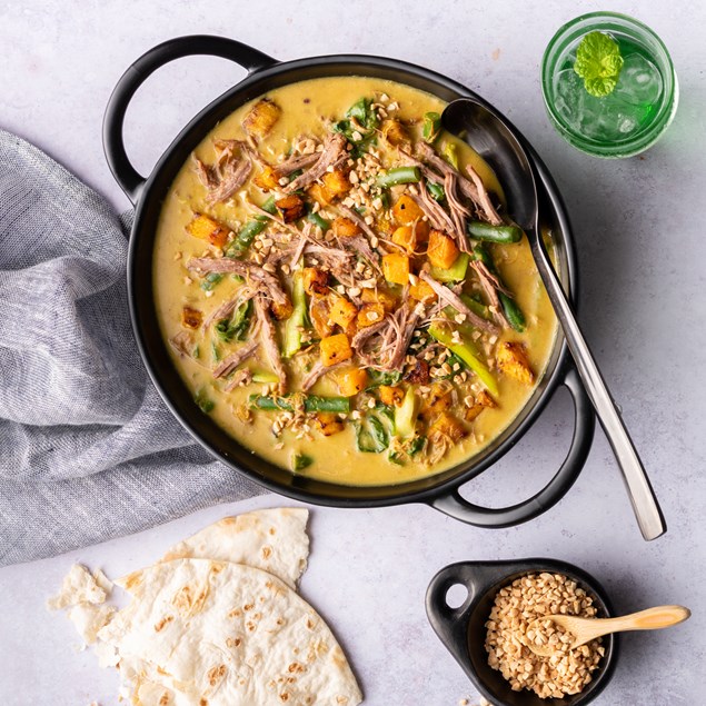 Pulled Lamb Massaman Curry with Crispy Naan