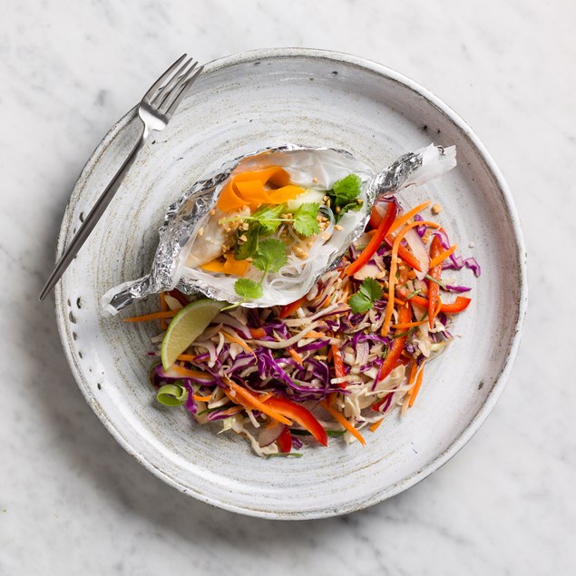 Vietnamese Fish Parcels with Vermicelli Salad