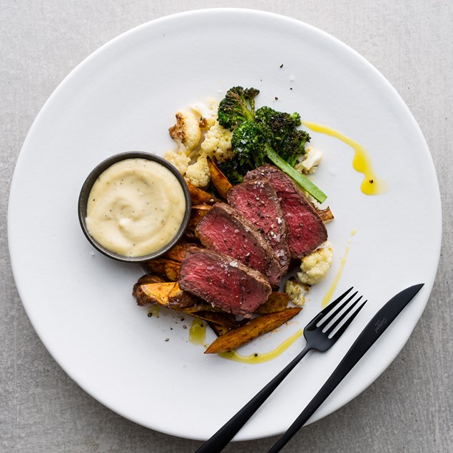 Beef Fillet with Smoked Paprika Wedges and Truffle Béarnaise