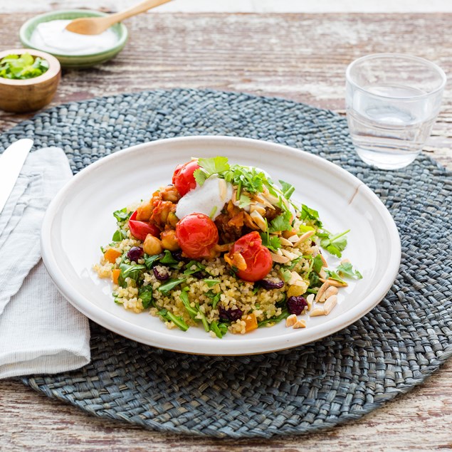 Chickpea and Cherry Tomato Tagine with Tabbouleh