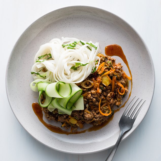 Hoisin Beef with Rice Noodles