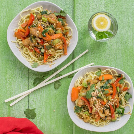 Thai Chicken Noodle and Vegetable Stir-Fry - My Food Bag