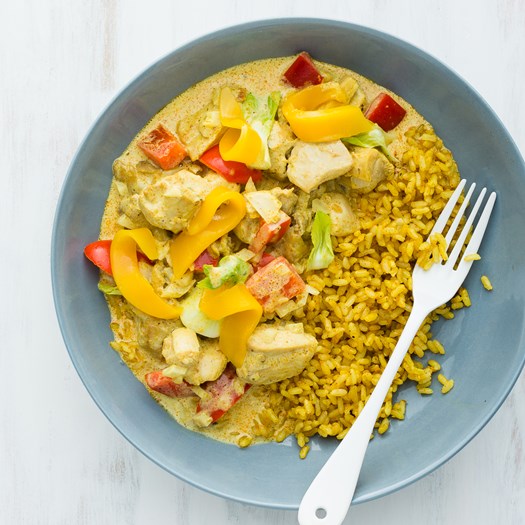 Mango and Coconut Chicken with Brown Rice - My Food Bag