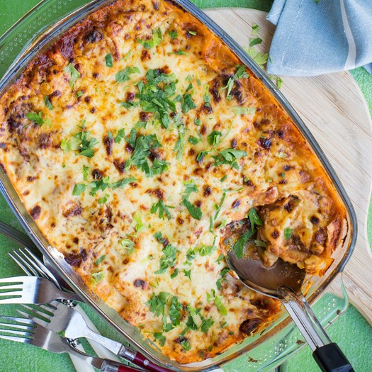 Beef and Pork Lasagne with Vegetables - My Food Bag