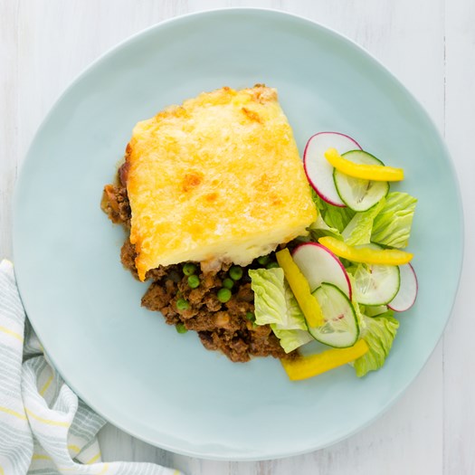 Shepherd S Pie With Spring Vegetables And Crunchy Salad My Food Bag