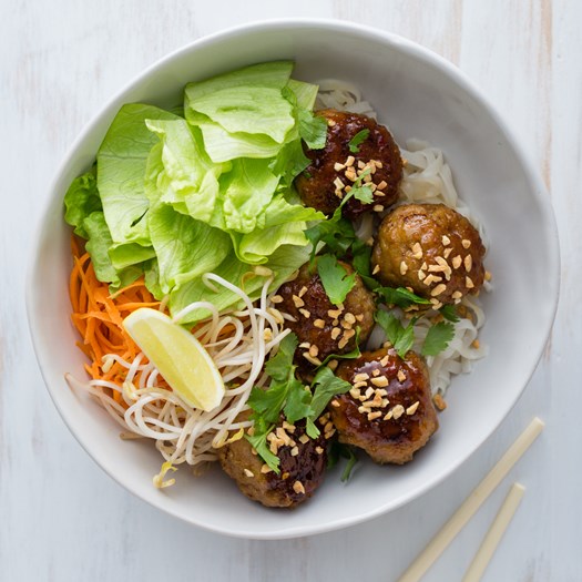 Vietnamese Pork Meatballs with Rice Noodles - My Food Bag