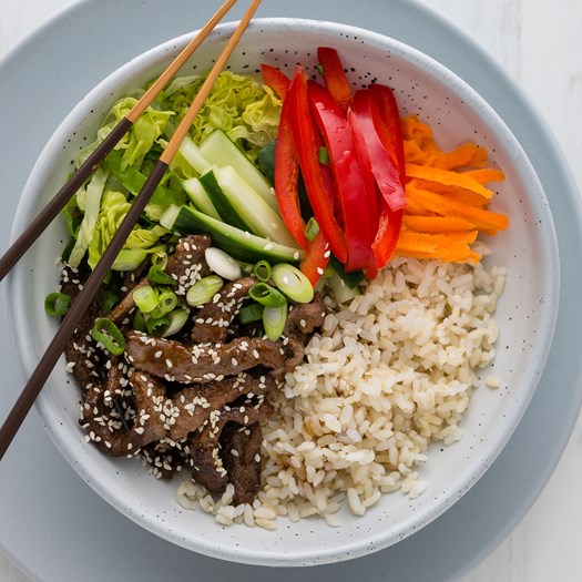 Japanese Beef Bowls With Teriyaki Dressing - My Food Bag