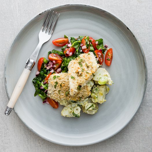 Lemon Baked Fish with Tartare Potato Salad - My Food Bag